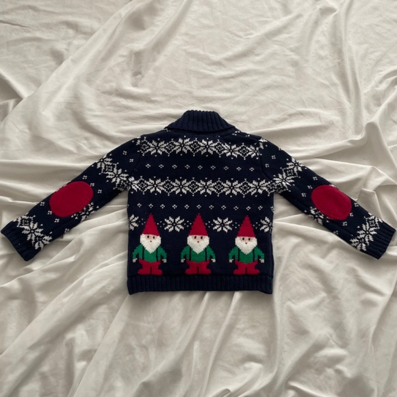 Jingles & Joy Gnome Elf Christmas Holiday Sweater 12-18M - Picture 5 of 5